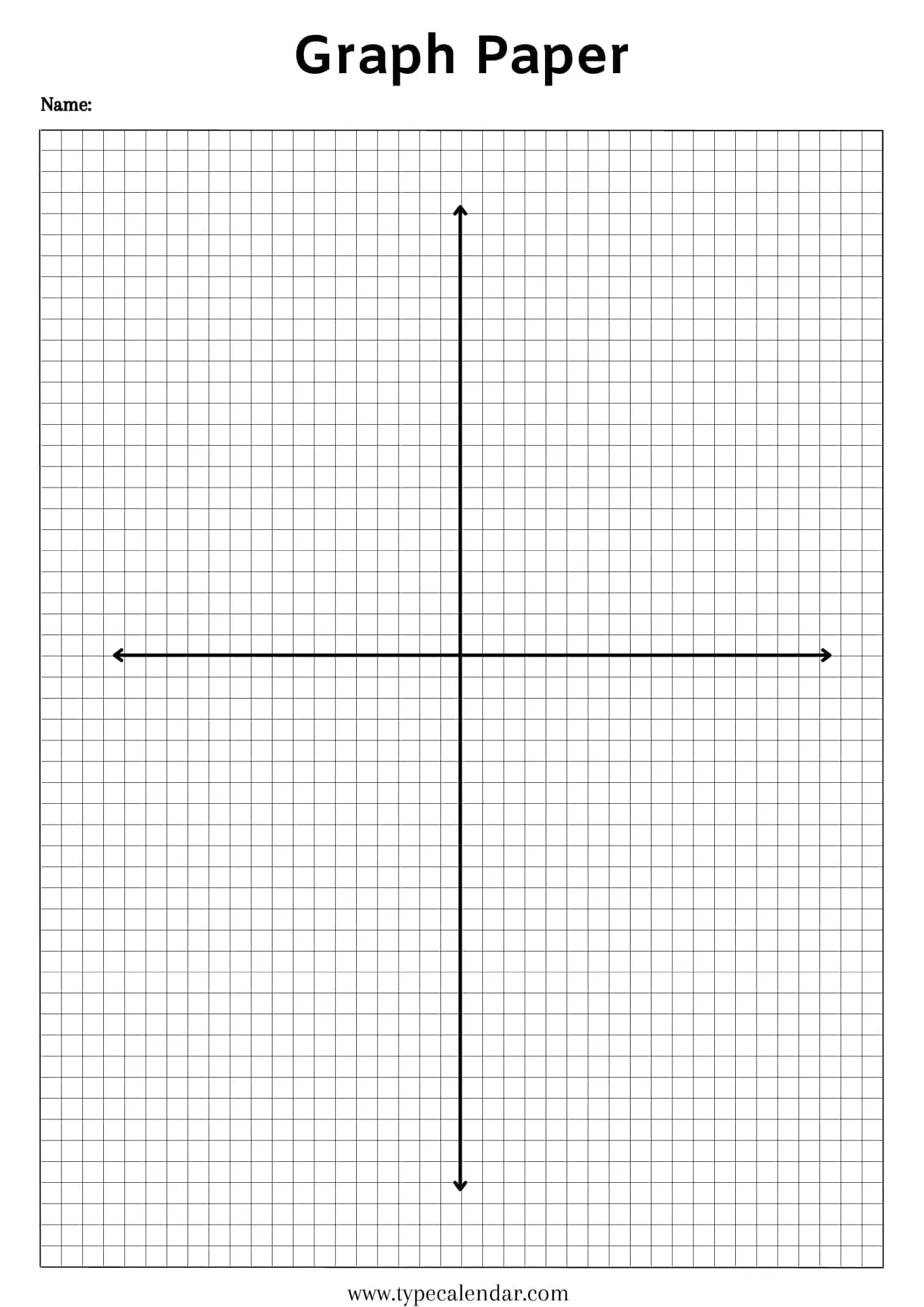 printable coordinate plane graph paper