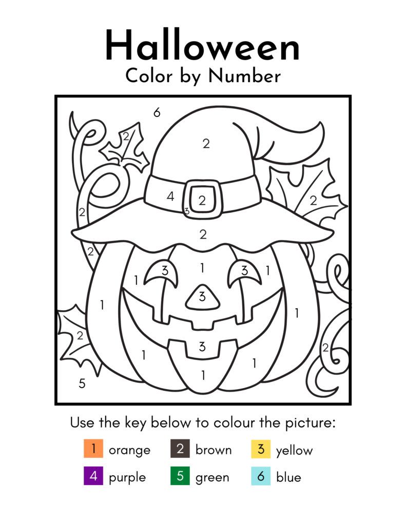 free printable halloween worksheets