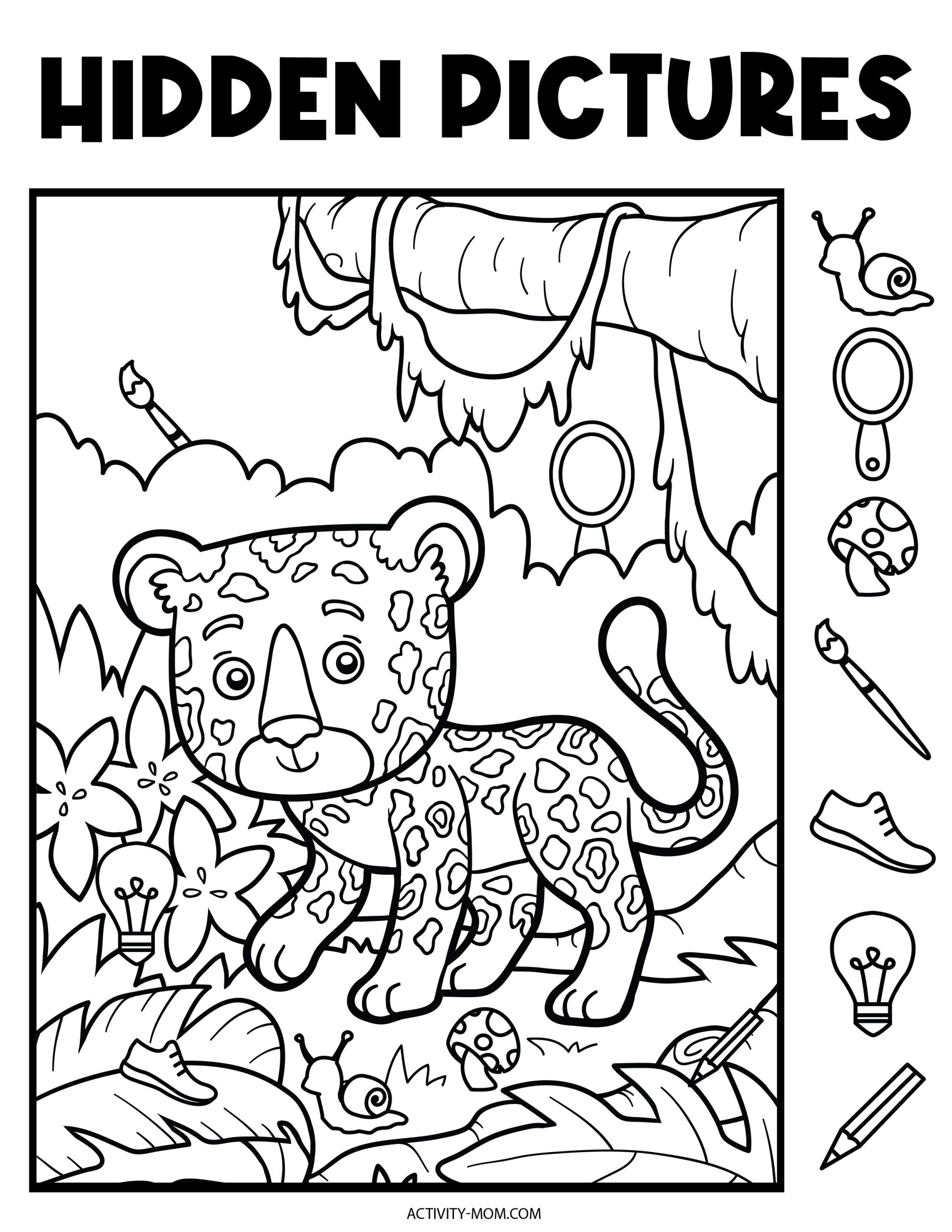Free Printable Hidden Picture Puzzles For Kids Worksheets Library