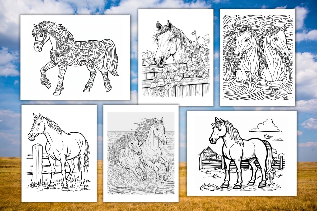 horse coloring pages printable