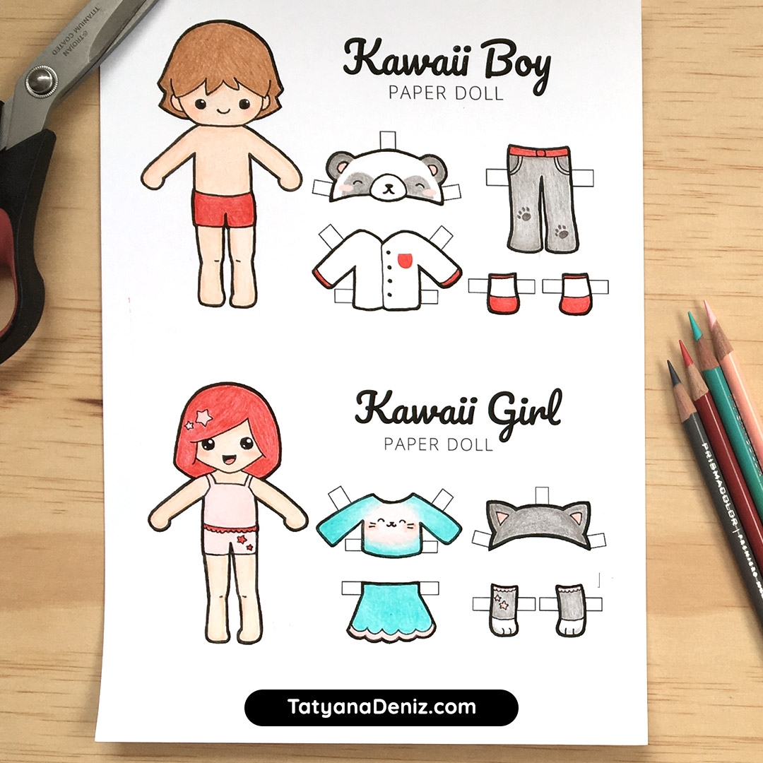 paper dolls printable pdf