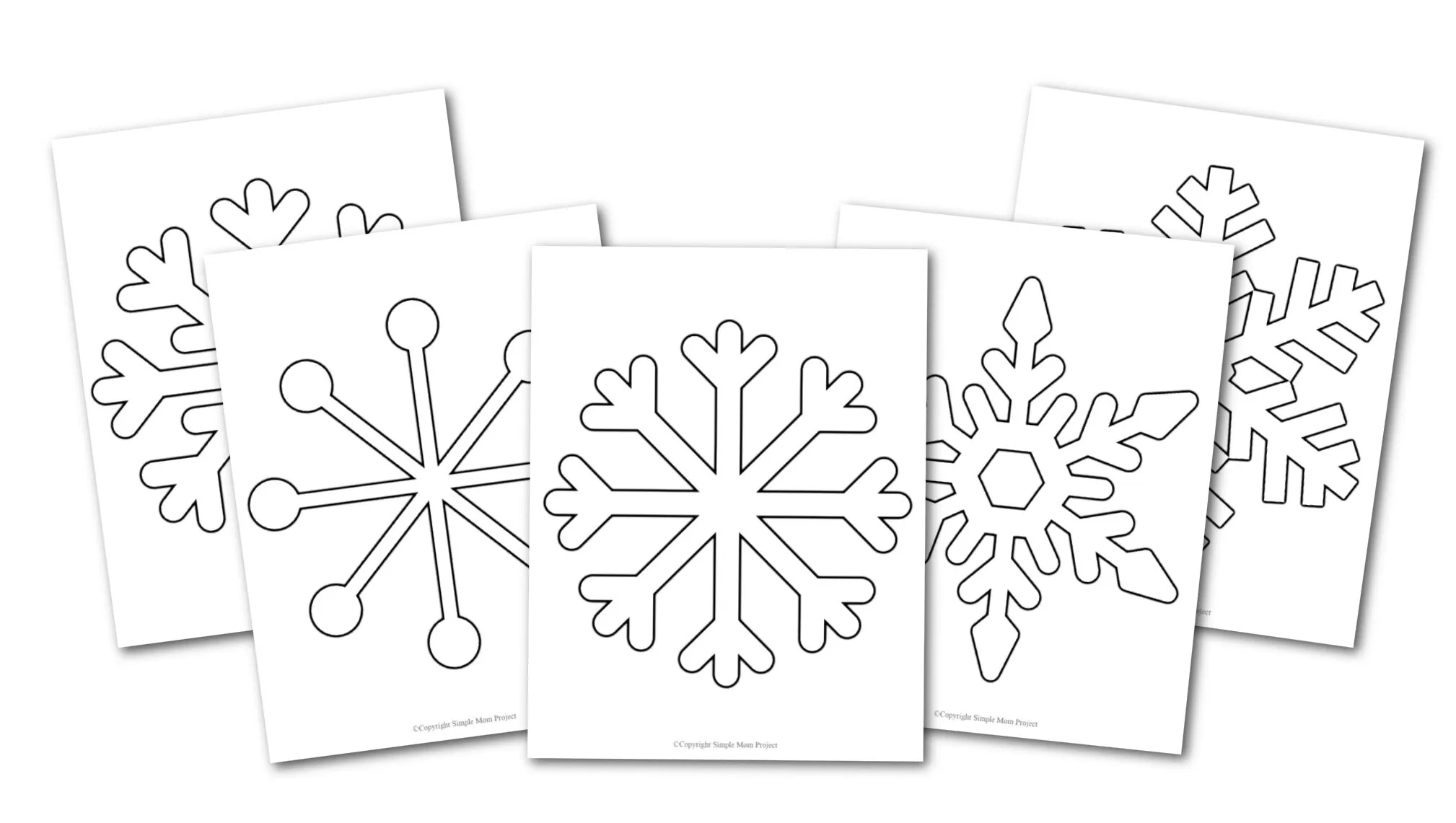 printable snowflake template for kindergarten