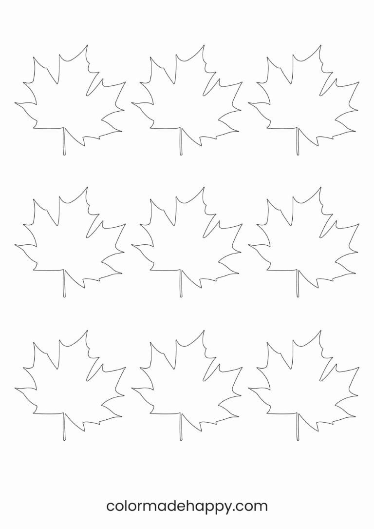 printable fall leaf templates