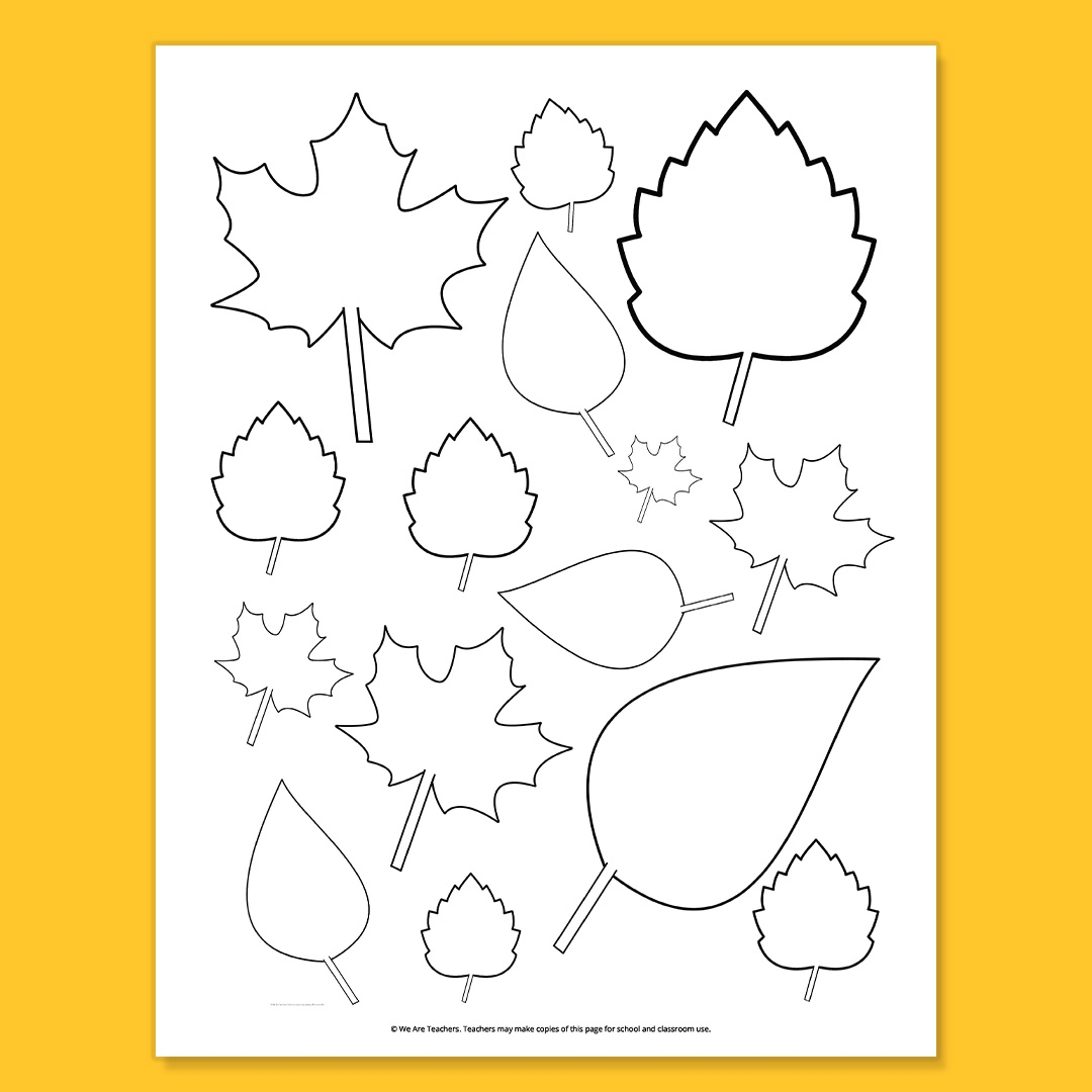 printable leaf templates free