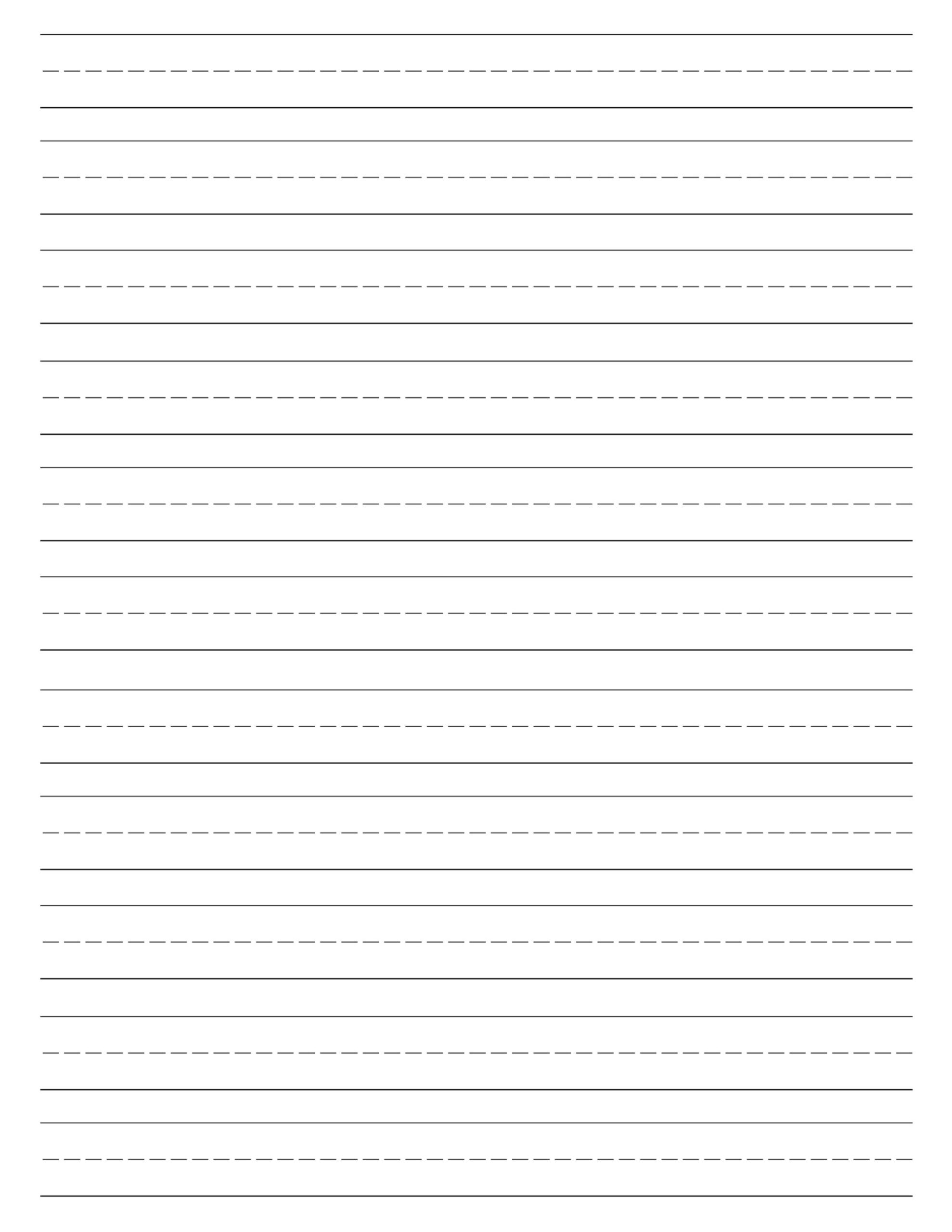 Free Printable Lined Paper Handwriting Paper Template Paper Trail Design