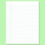 FREE Printable Lined Paper PDF Wide Ruled 