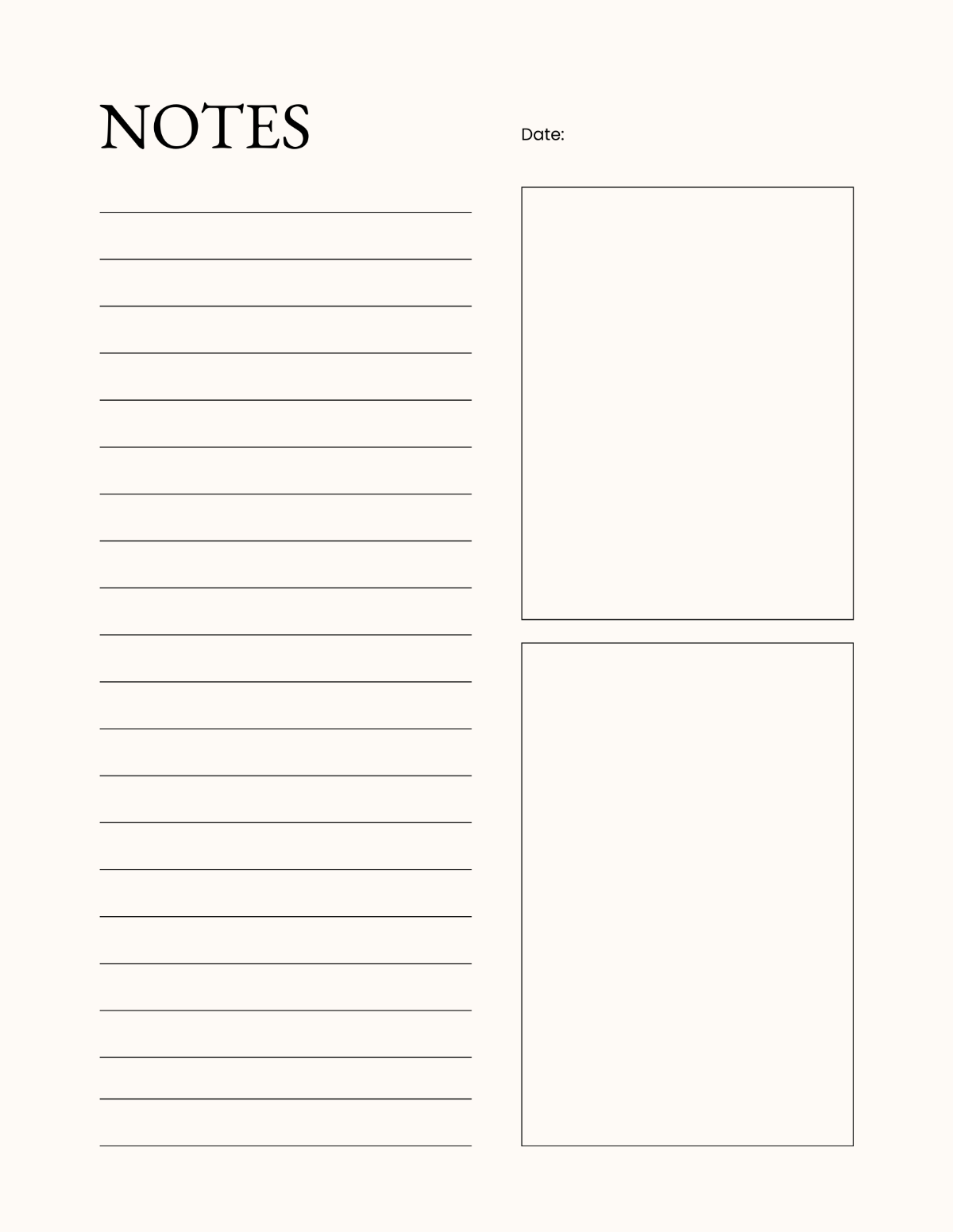lined note paper printable