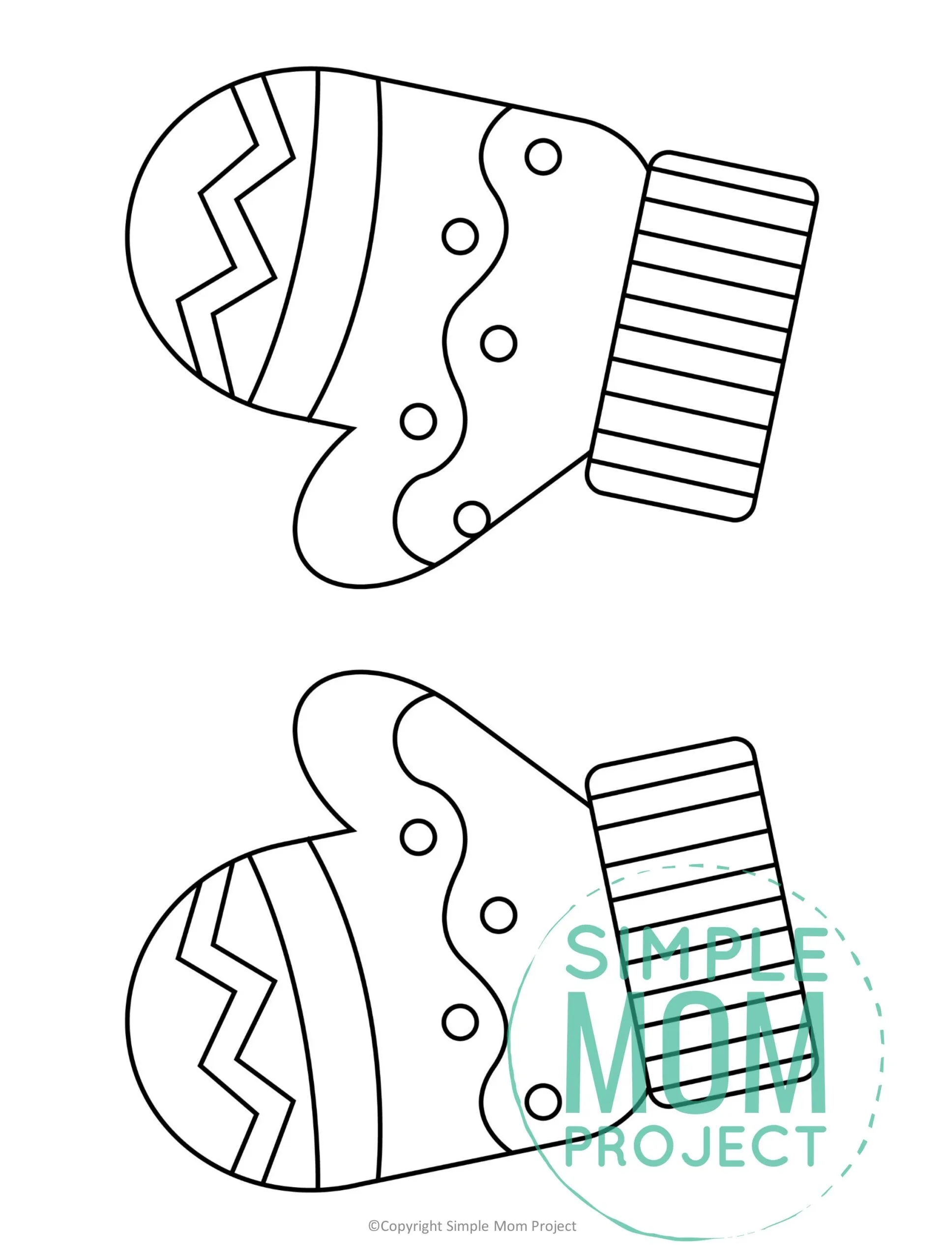 free mitten template printable
