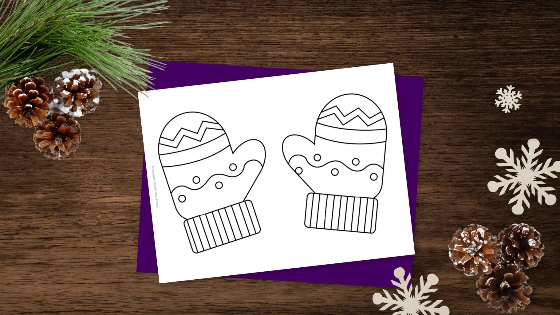 Free Printable Mittens Template Simple Mom Project