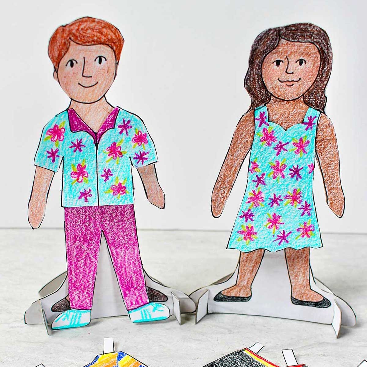 paper doll patterns printable