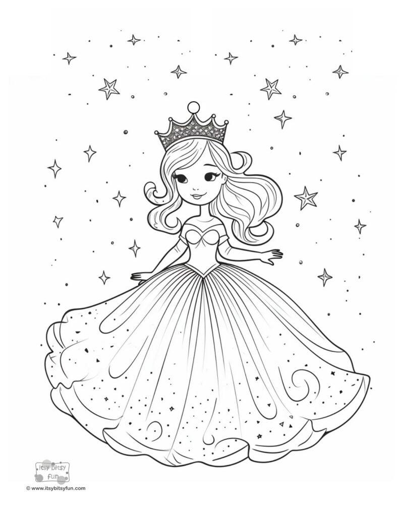 princess coloring pages printable free