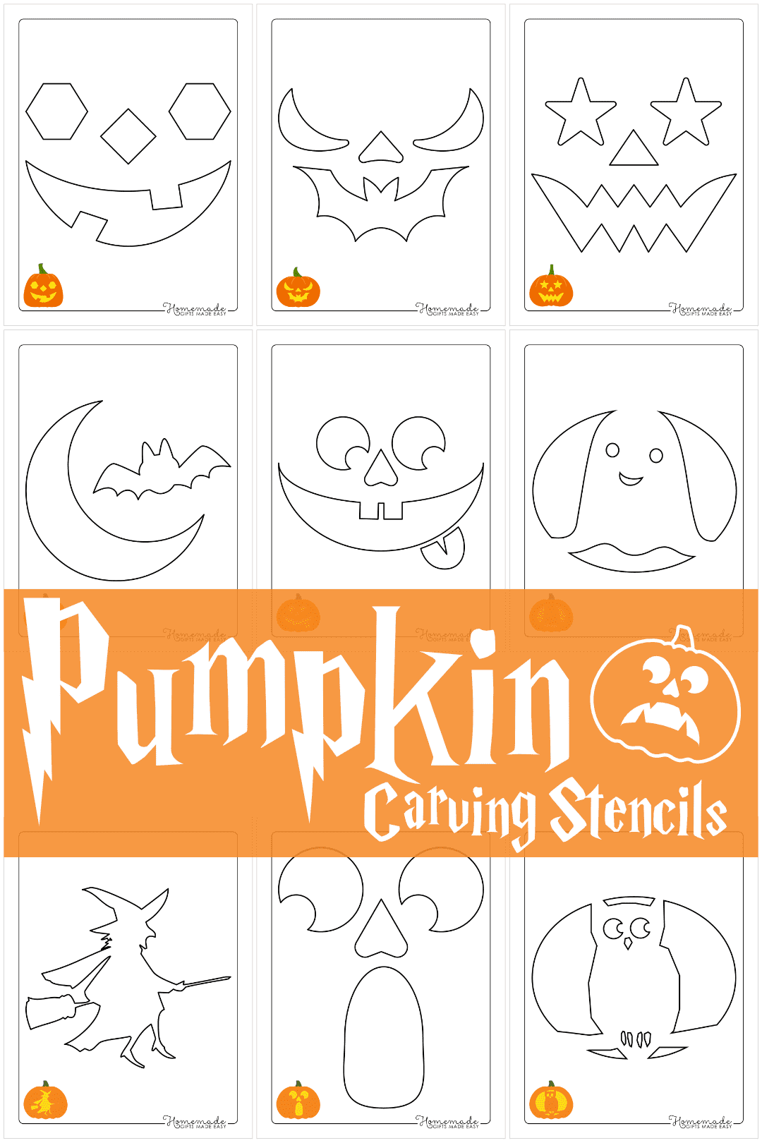 pumpkin face template printable