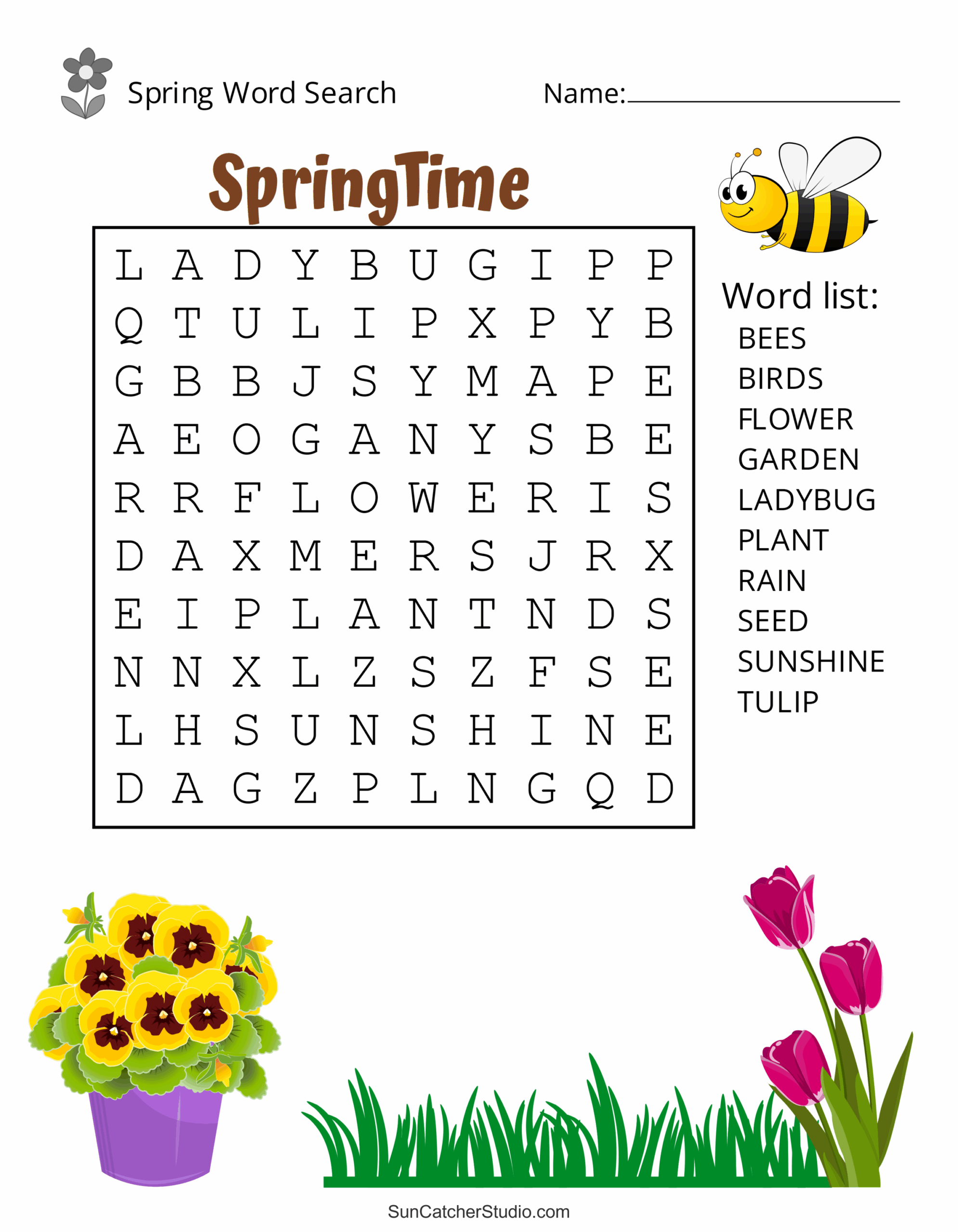 easy word puzzles printable