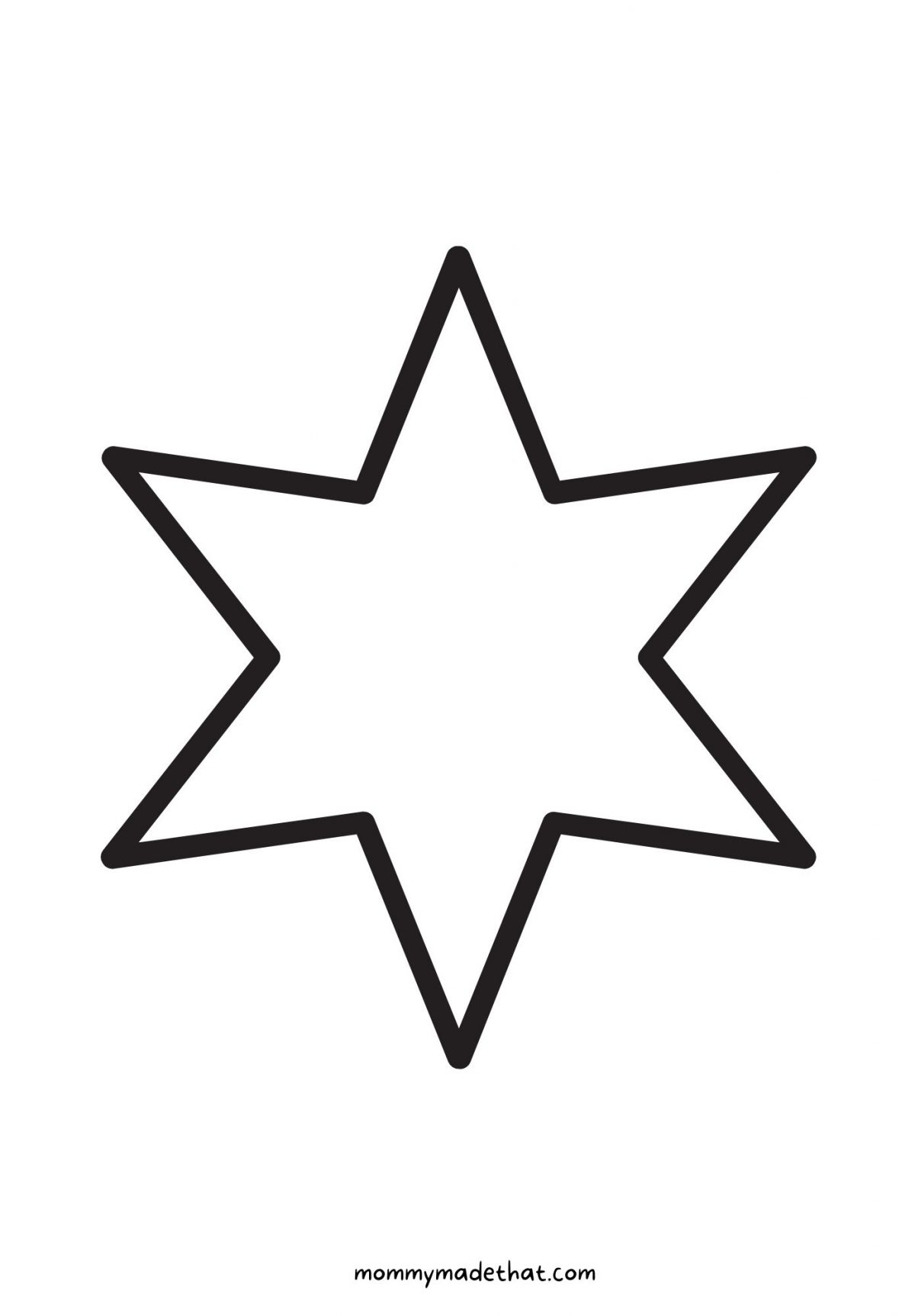 printable star template free