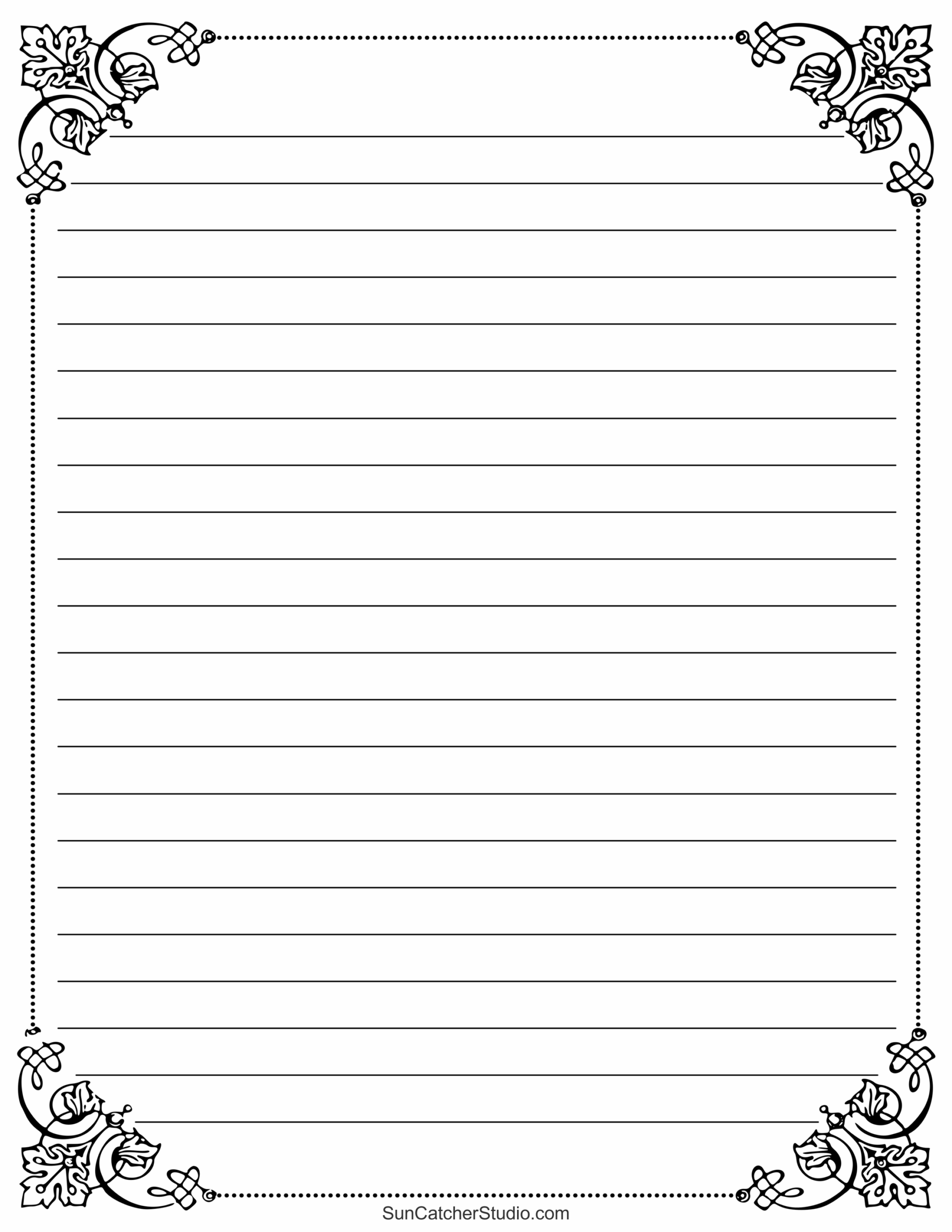 cute printable notebook paper pdf