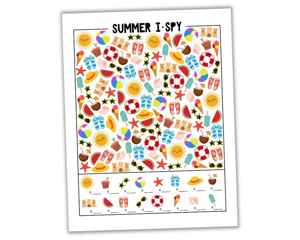 free printable i spy worksheets