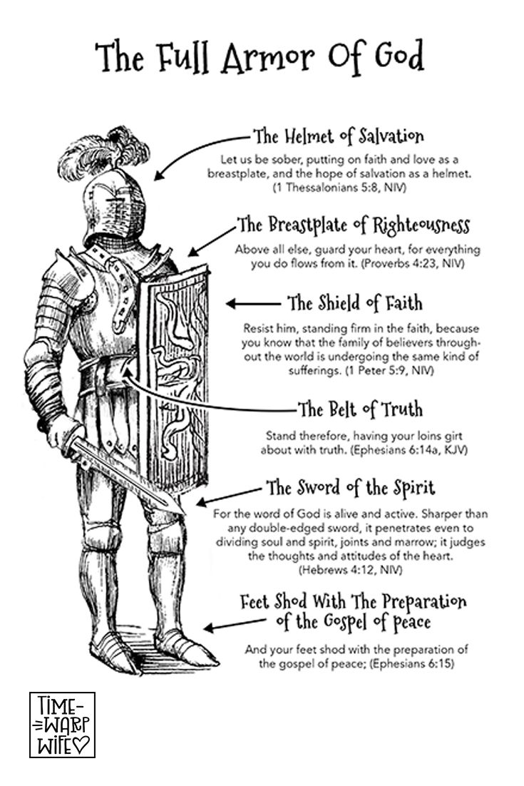 free printable armor of god worksheets