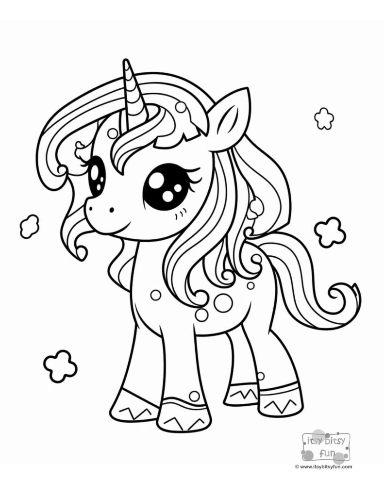 free unicorn coloring pages printable