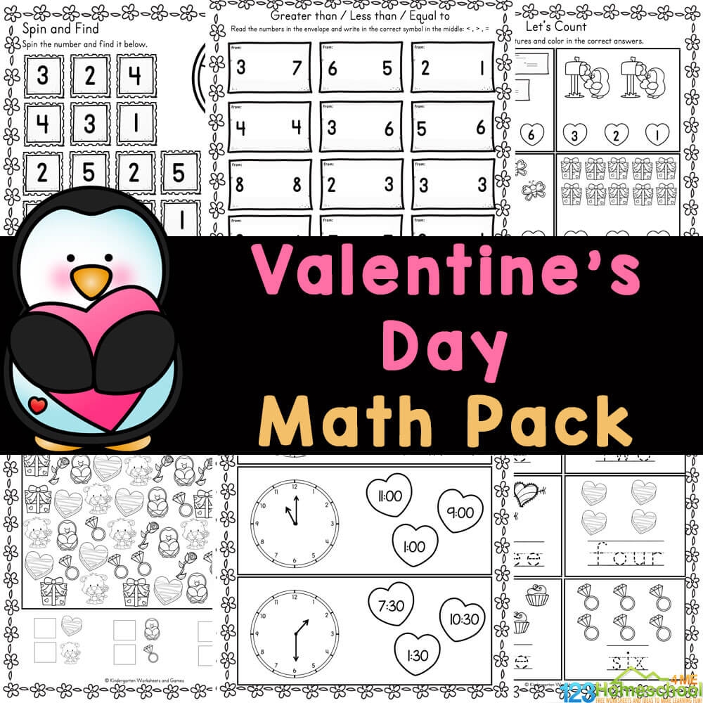 free printable valentine's day worksheets