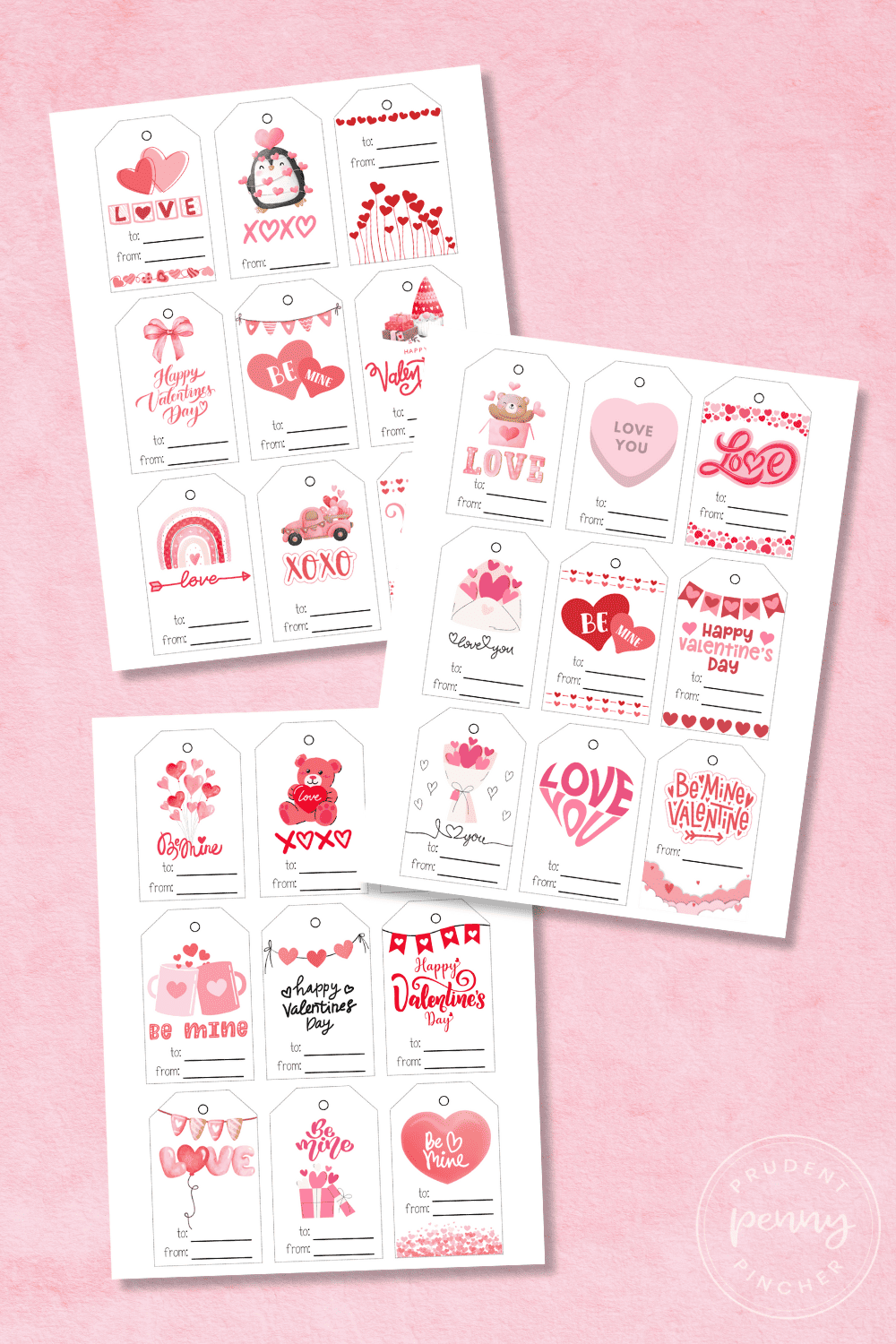 Free Printable Valentine Tags Prudent Penny Pincher