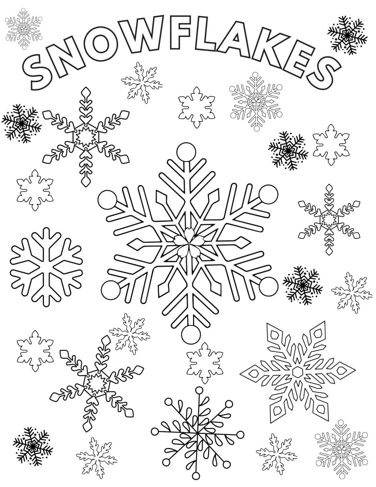 free printable winter coloring pages