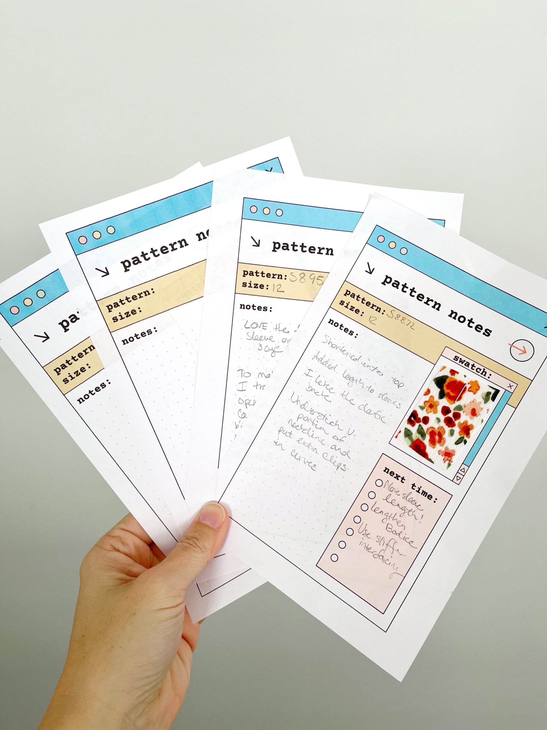 free printable sewing templates