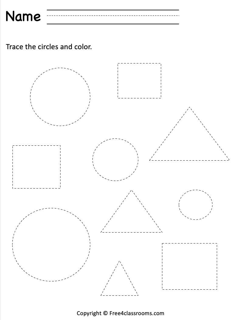 printable worksheet for preschool