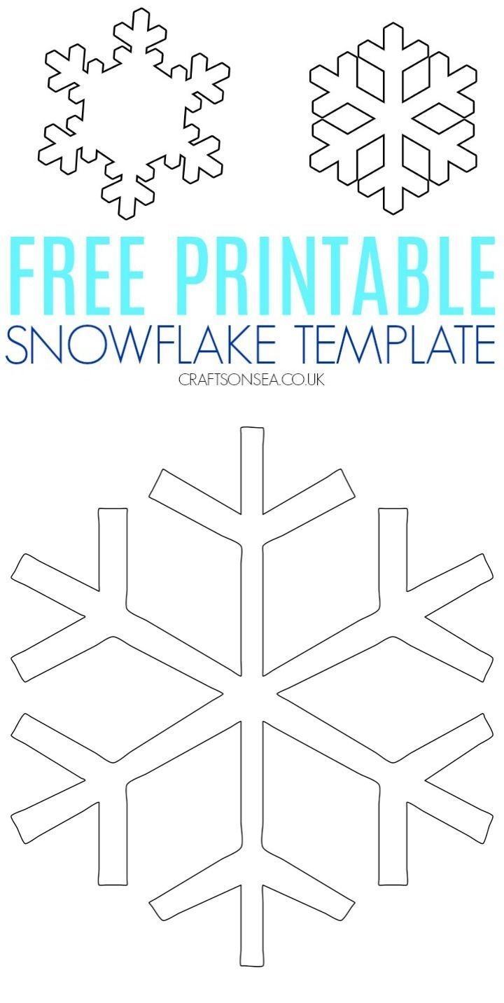 snowflake template printable pdf
