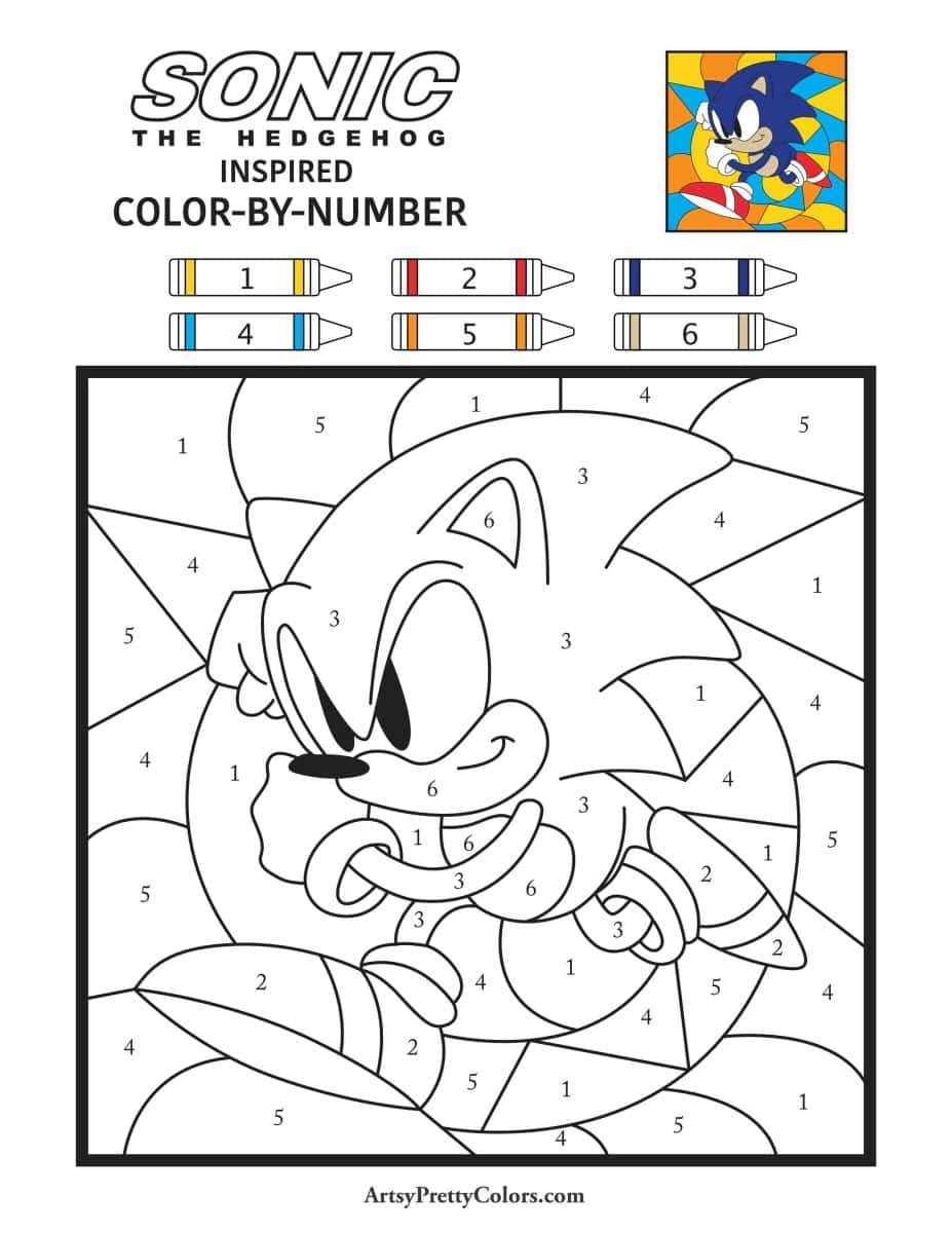 free sonic printable coloring pages
