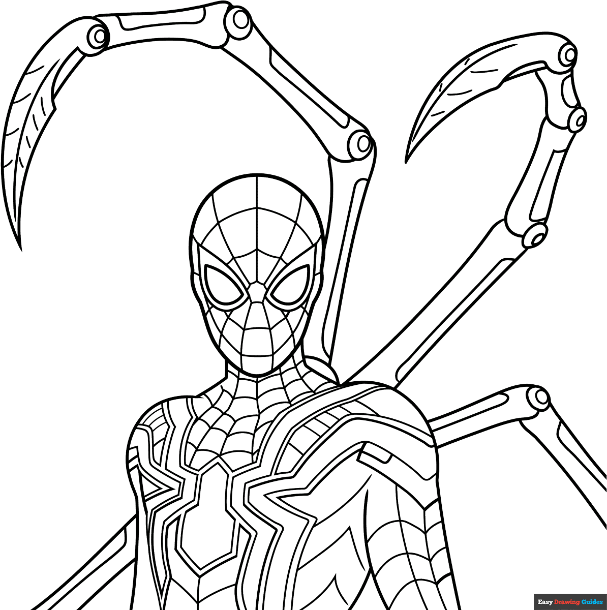 spiderman color pages printable