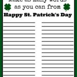 Free St Patrick s Day Word Puzzle Printable Farmer s Wife Rambles