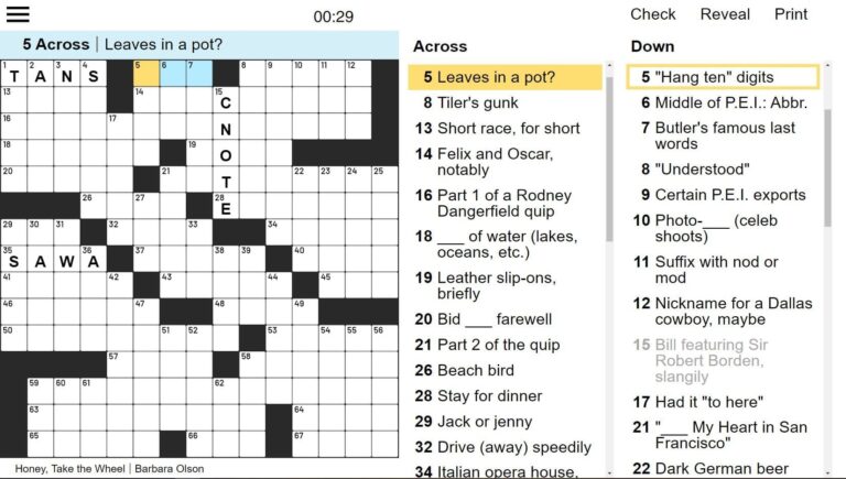 Free Themed Crossword Puzzles Free Online Game Denver Post