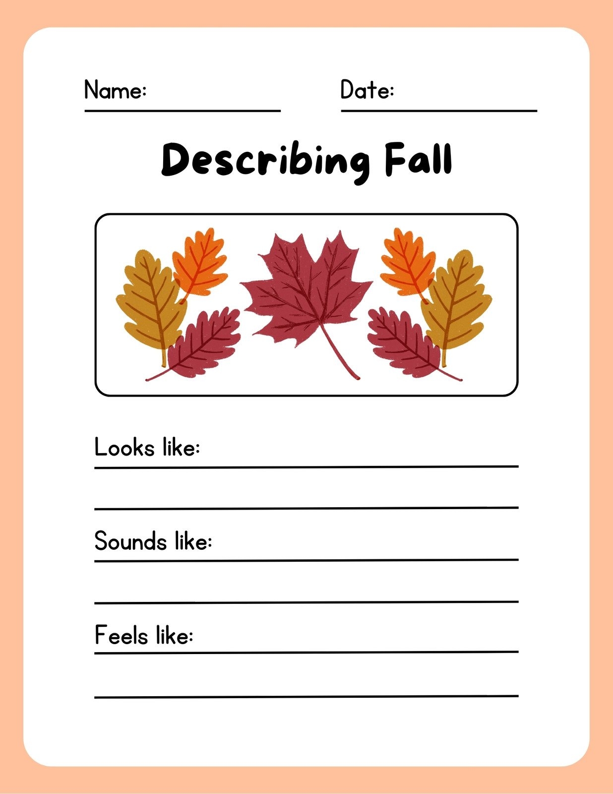 Free To Edit Autumn themed Worksheet Templates Canva