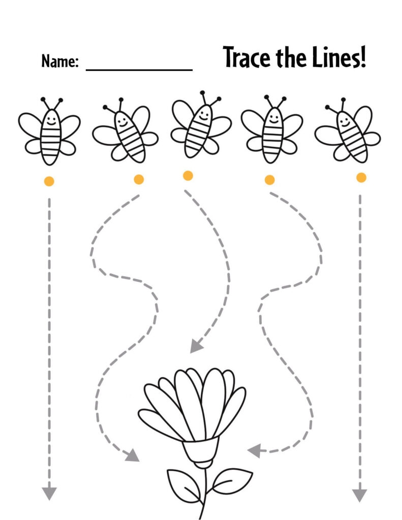 free printable tracing worksheets preschool