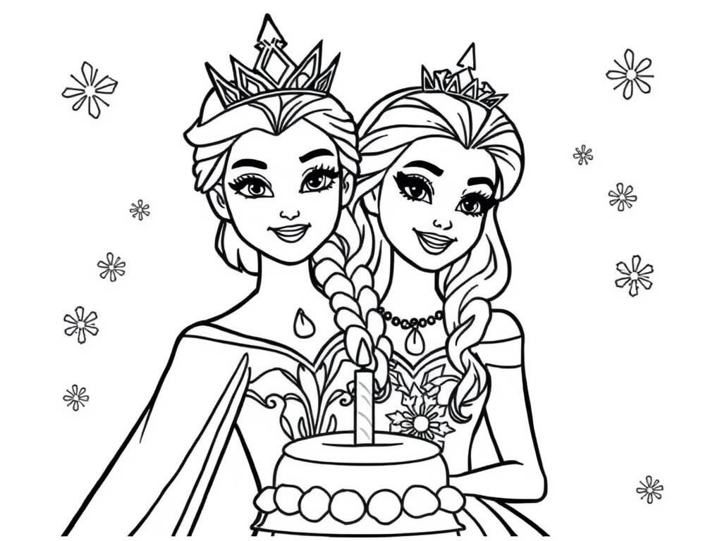 frozen coloring pages printable
