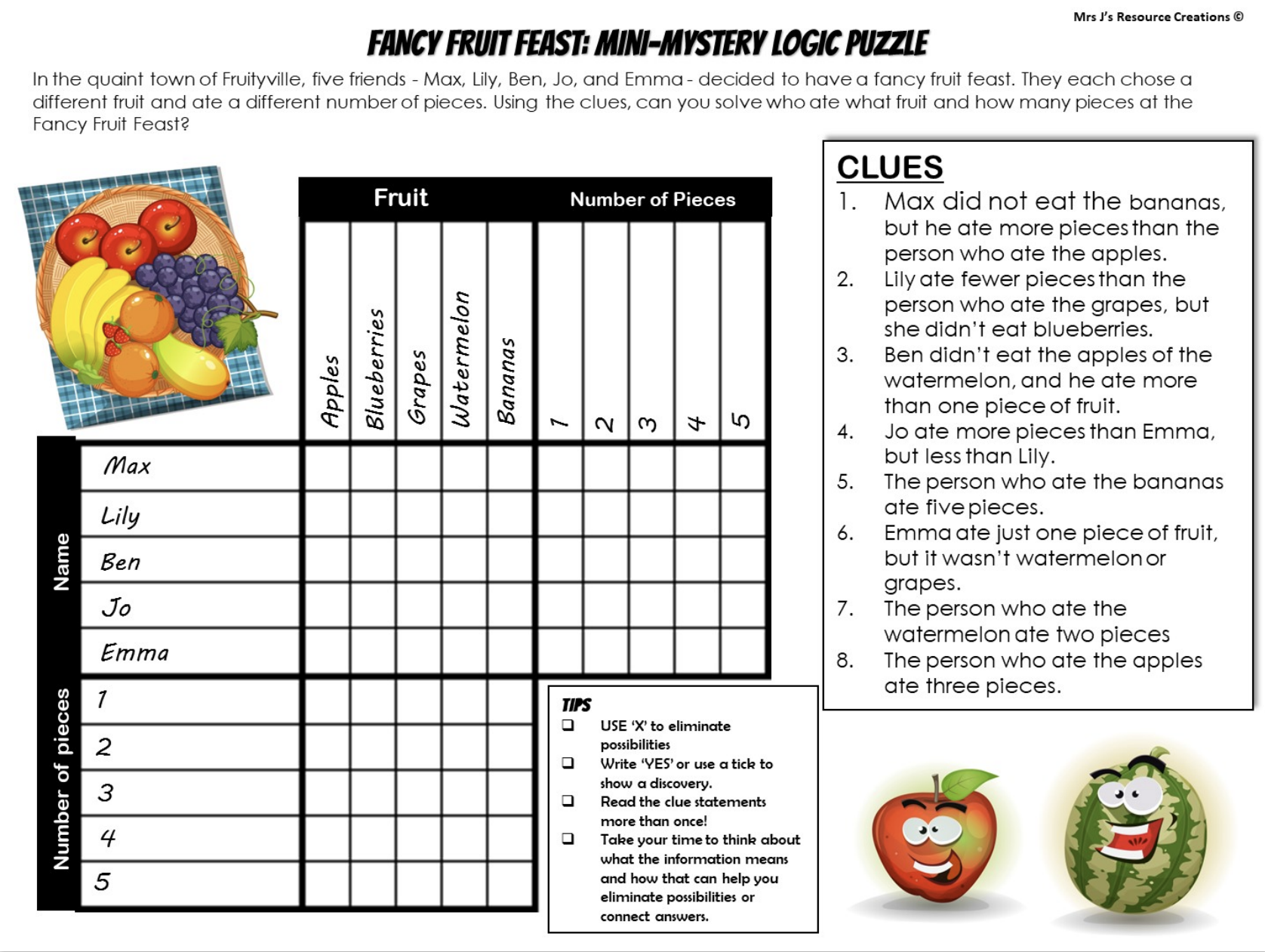 printable logic puzzles for adults free