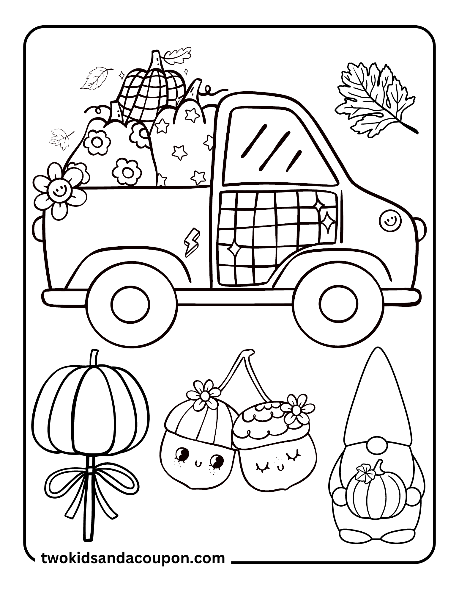 free printable autumn coloring pages