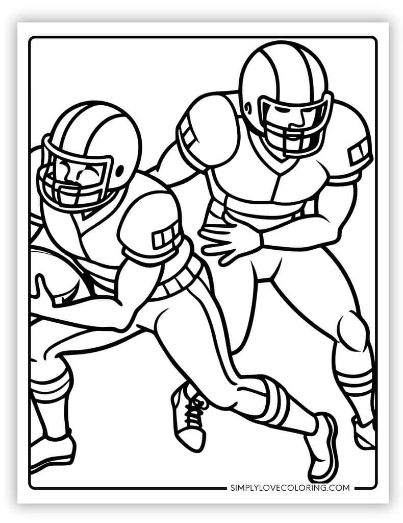 football printable coloring pages
