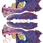 Galaxy Printable Paper Dragon Puppet Template Base Pattern Etsy