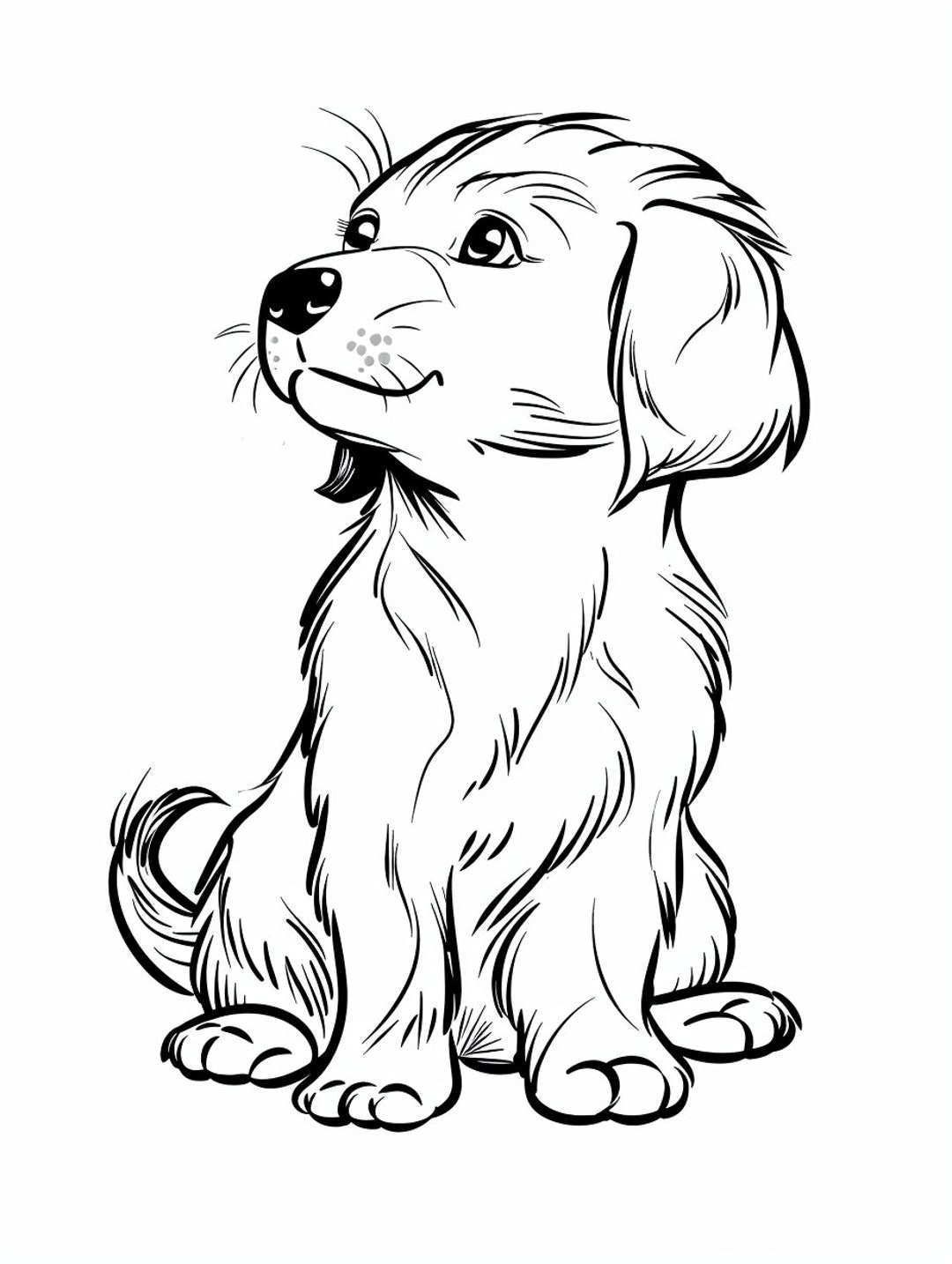 puppies coloring pages printable