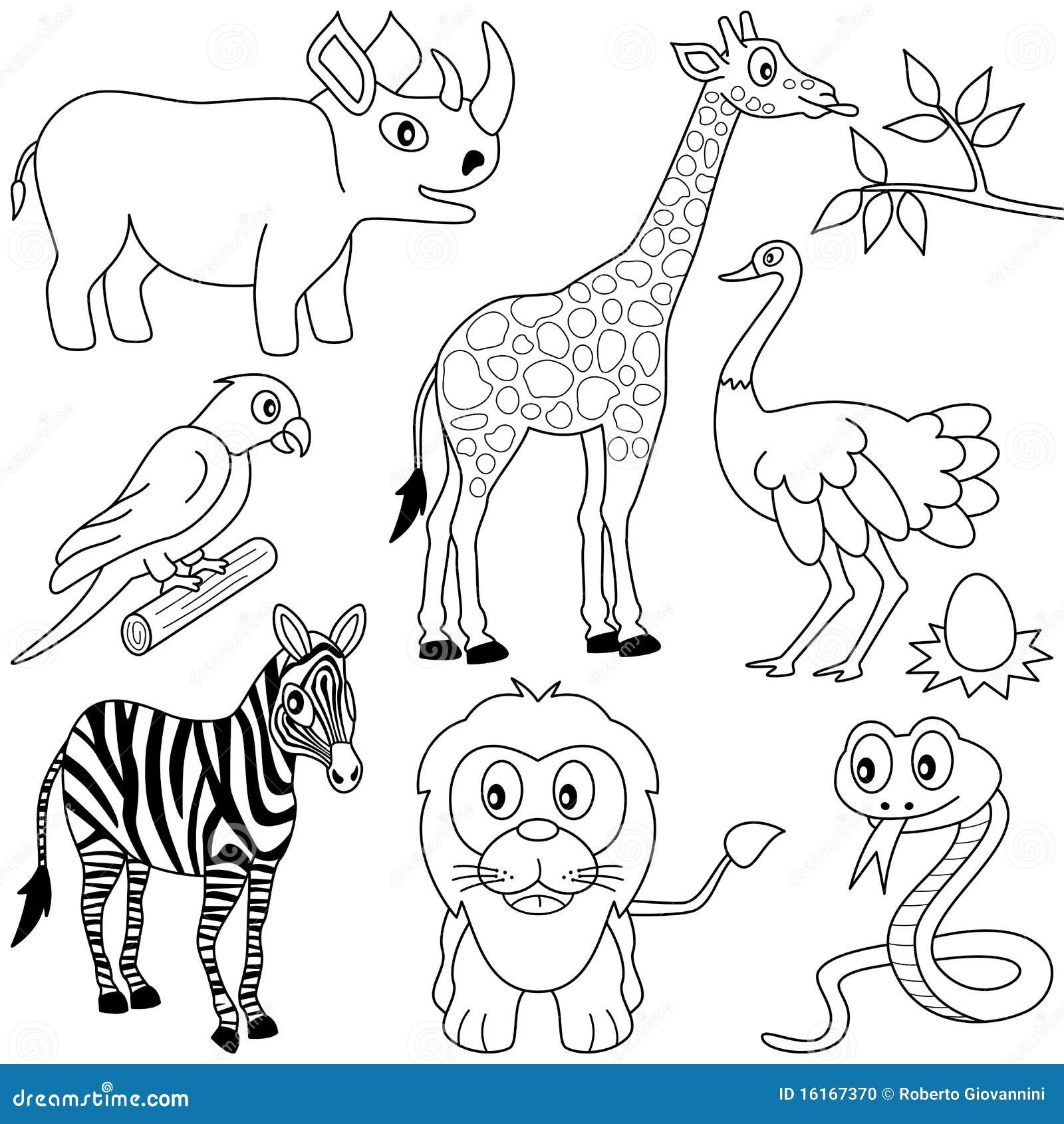 coloring pages of savanna animals free printable