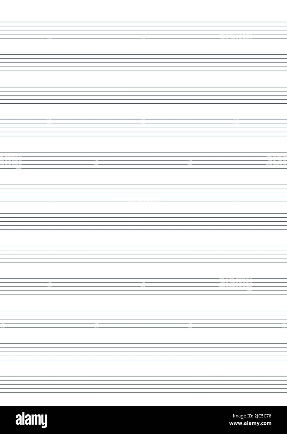 Graph Paper Printable Grid Paper With Stave On A White Background A Blank Music Sheet Paper With Staff Geometric Pattern For Composition Education Stock Vector Image Art Alamy