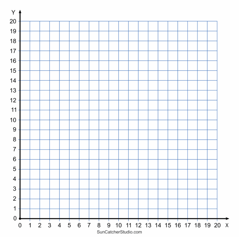 Grid Paper Printable 4 Quadrant Coordinate Graph Paper Templates Free Printables Monograms Design Tools Patterns DIY Projects
