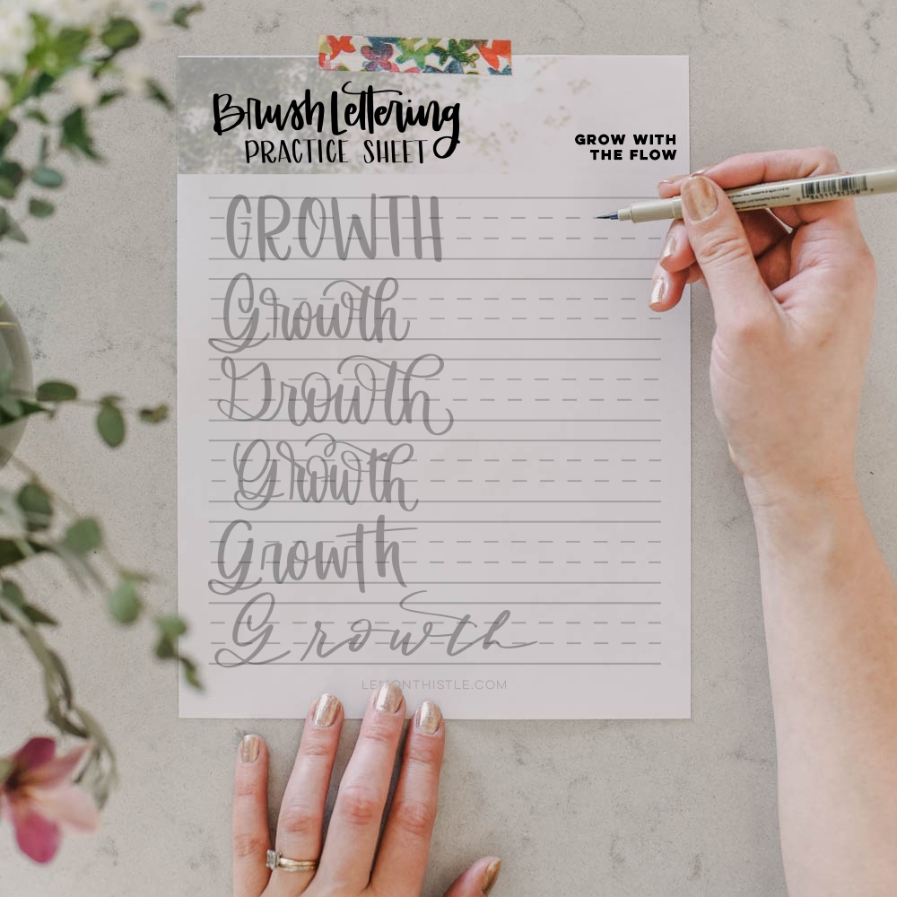 free printable lettering worksheets