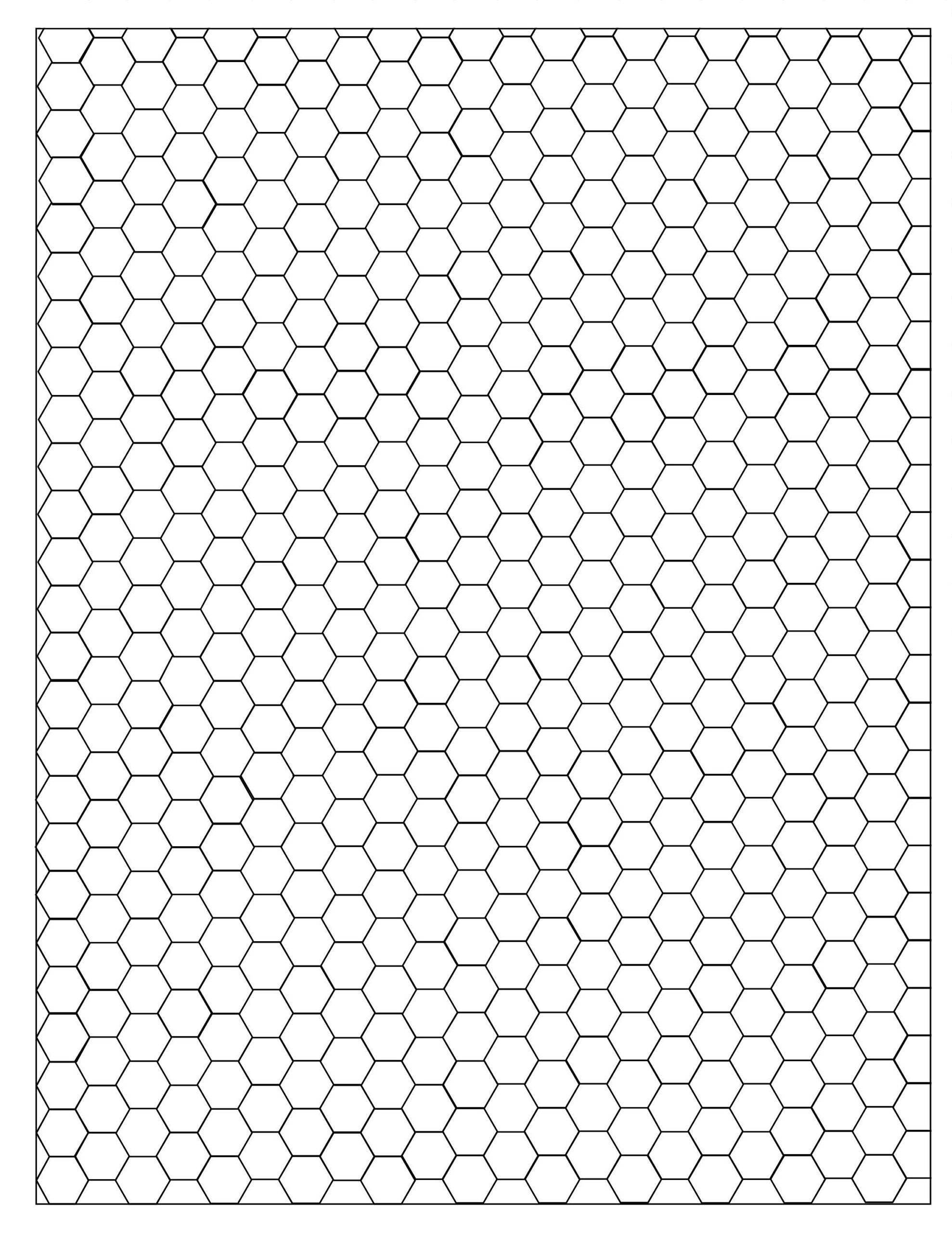 hex graph paper printable