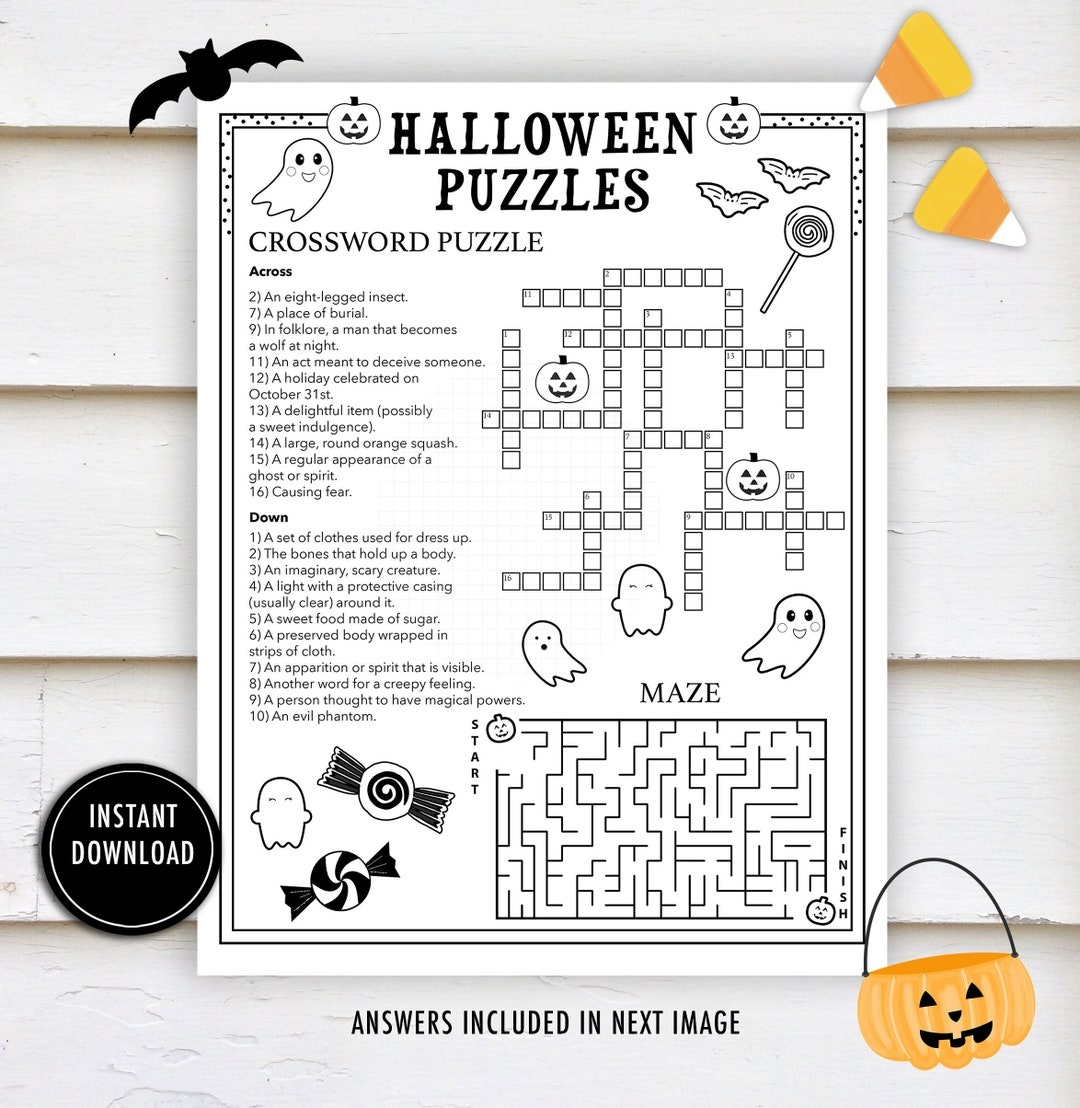 halloween puzzle games printable halloween puzzle games printable