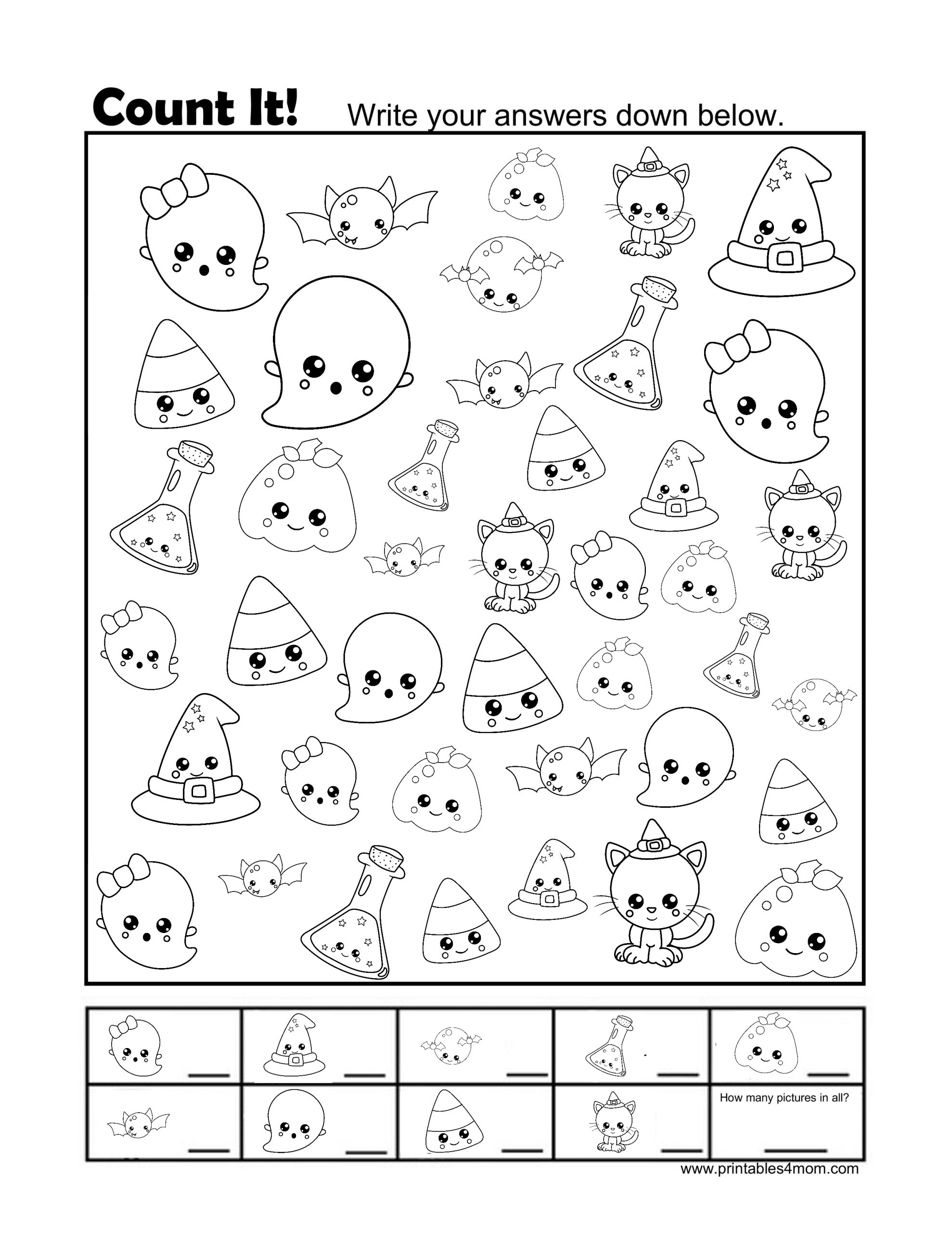 halloween activities printable worksheets
