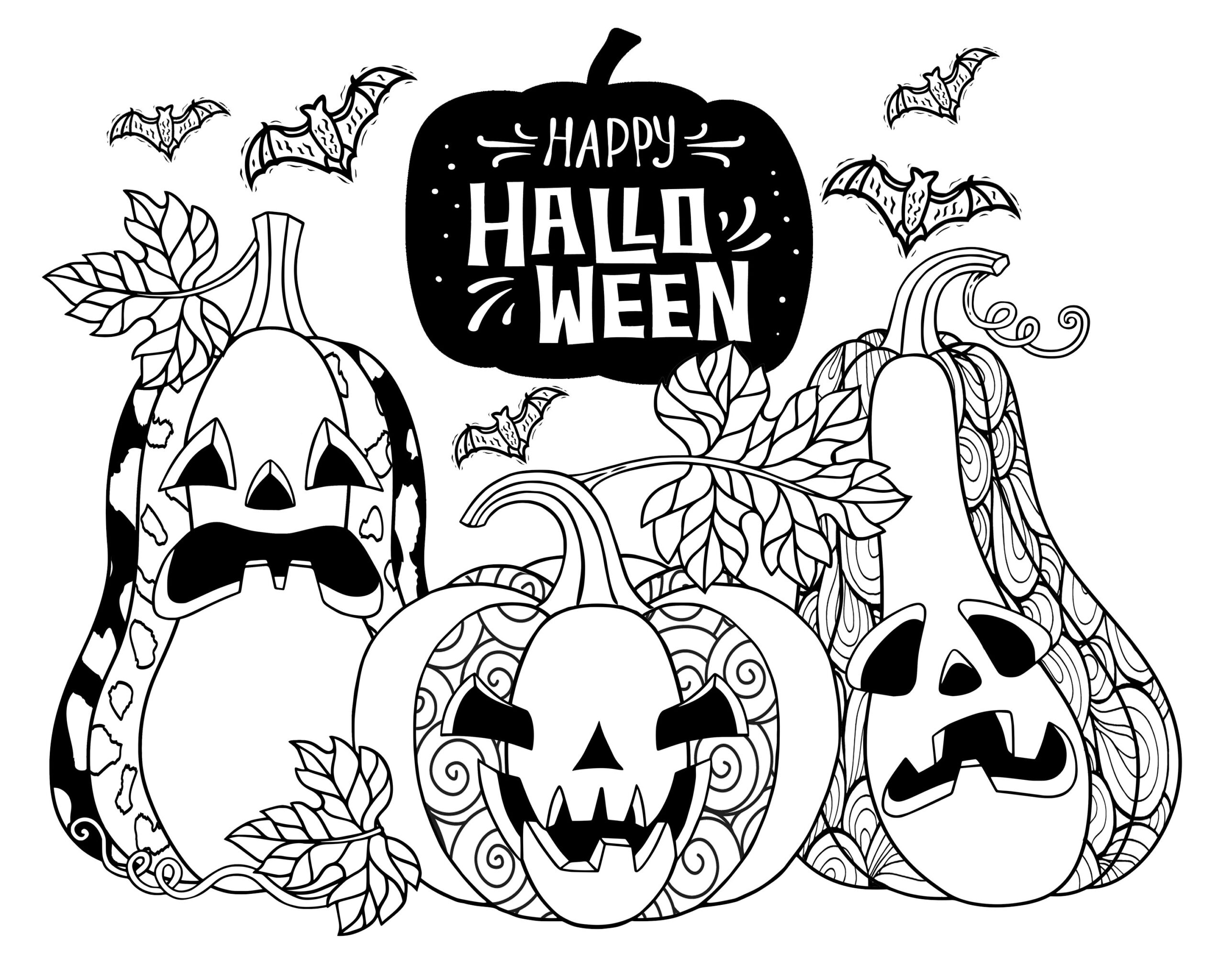 printable halloween pictures to color