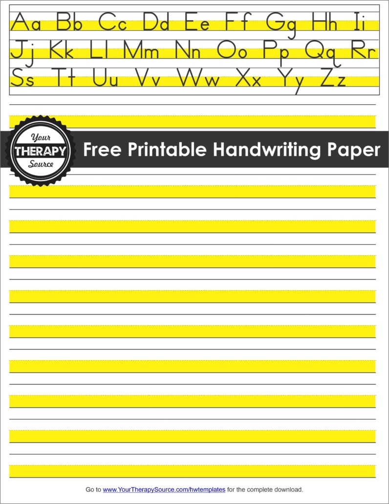 downloadable free printable handwriting paper