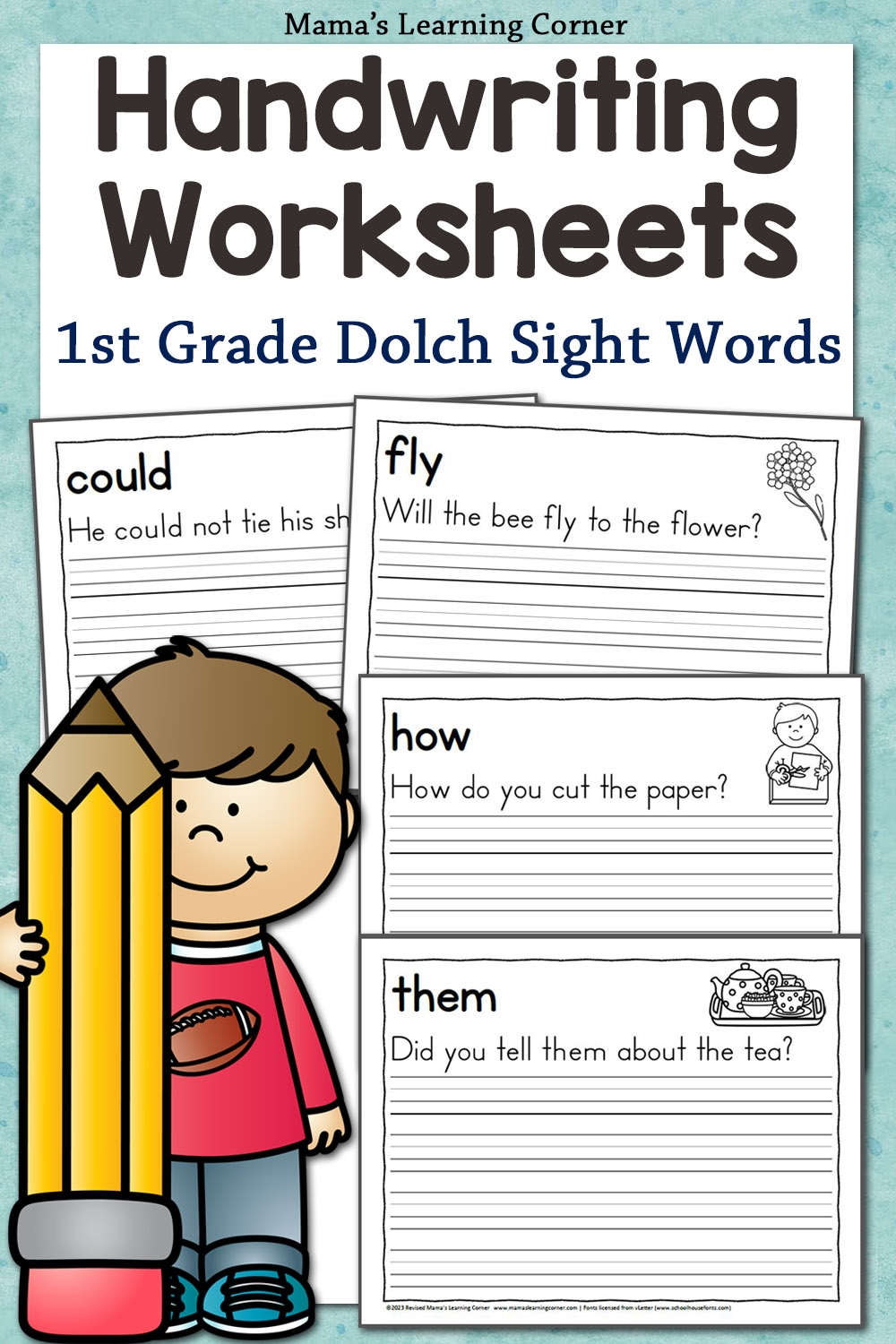free printable handwriting worksheets for kindergarten